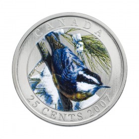 2007 Canadian 25-Cent Birds of Canada #2: Ruby-Throated